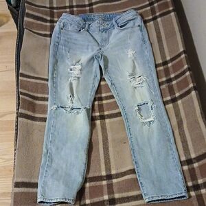 American Eagle Distressed Light Blue Jeans
